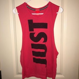 Just do it Nike cut off tank